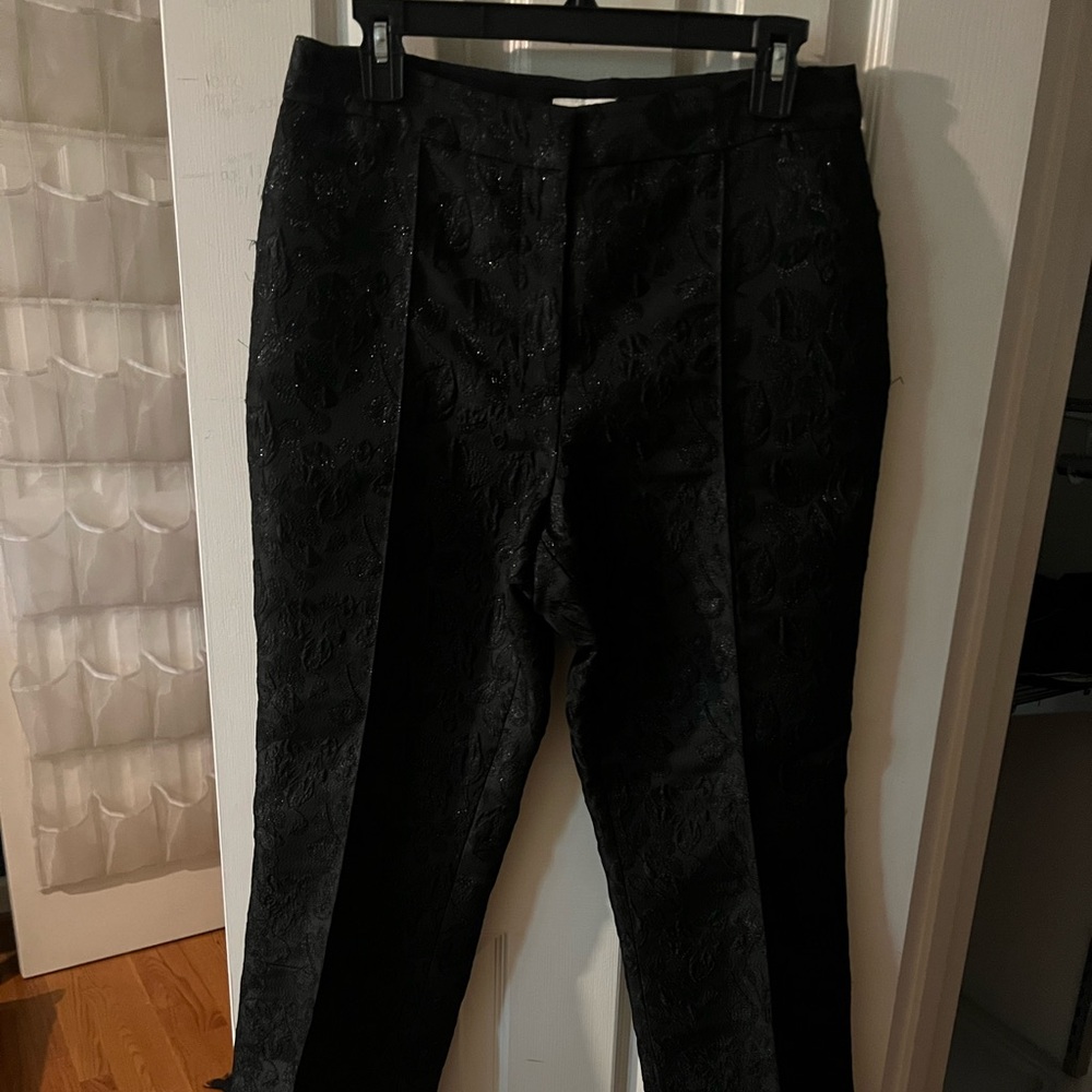 Kate Spade Black Textured Pants